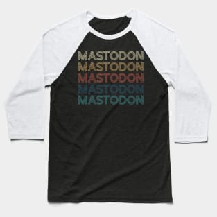 Personalized Mastodon Name Vintage Styles Christmas 70s 80s Baseball T-Shirt